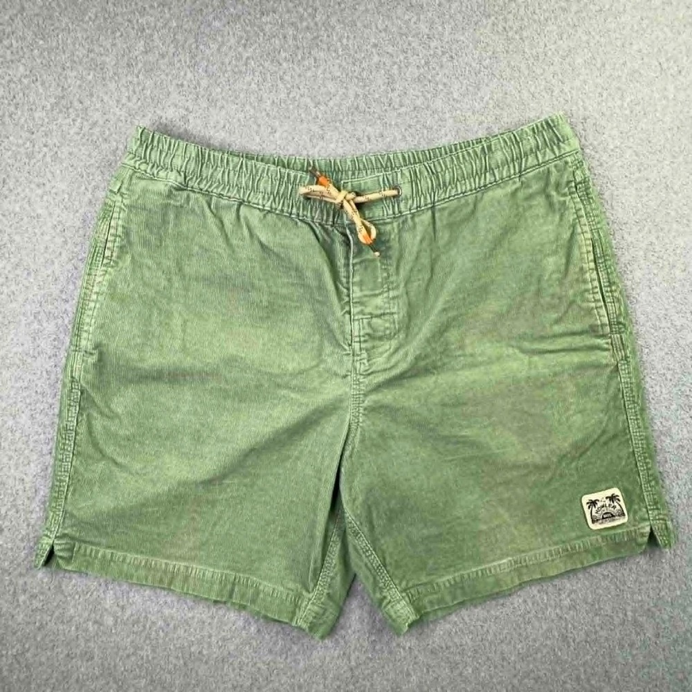 Howler Bros Pressure Drop Cord Shorts Mens Sz 36 Green Drawstring Beach Casual